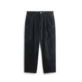 Men's Textured Straight-Leg Cargo Jeans